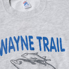 Vintage Wayne Trail Dolphins Sweater Large
