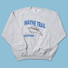 Vintage Wayne Trail Dolphins Sweater Large