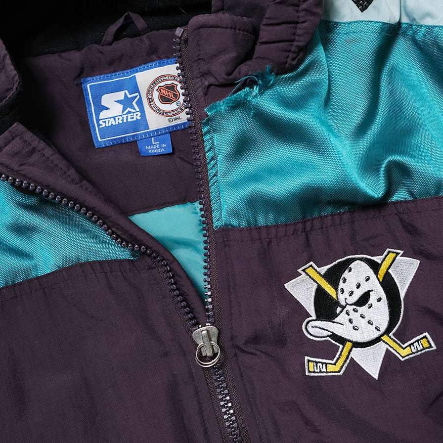 Vintage Starter Mighty Ducks Jacket Kids Large