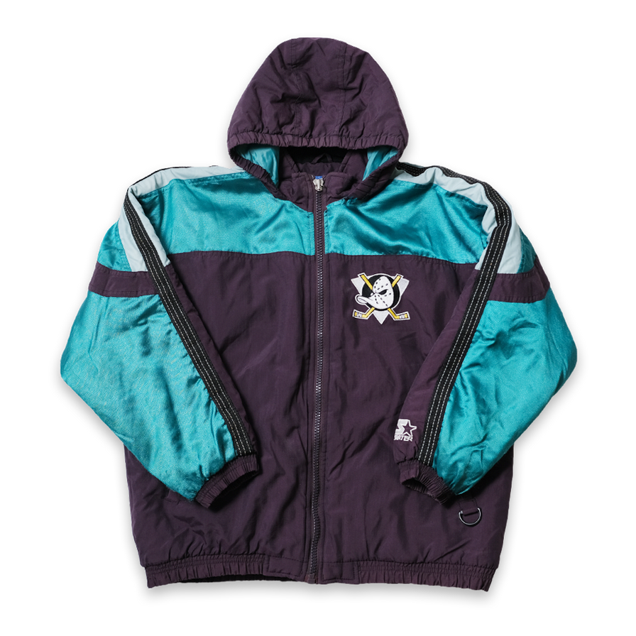 Vintage Starter Mighty Ducks Jacket Kids Large