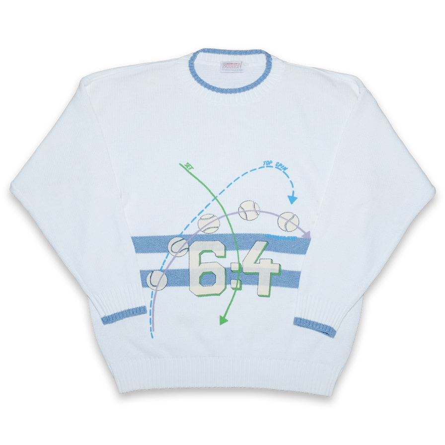 Vintage Dunlop Tennis Knit Sweater XLarge - Double Double Vintage