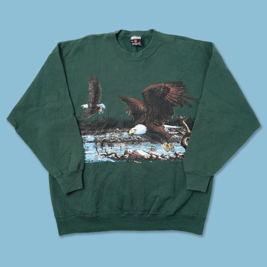 Vintage Bald Eagle Sweater XXLarge
