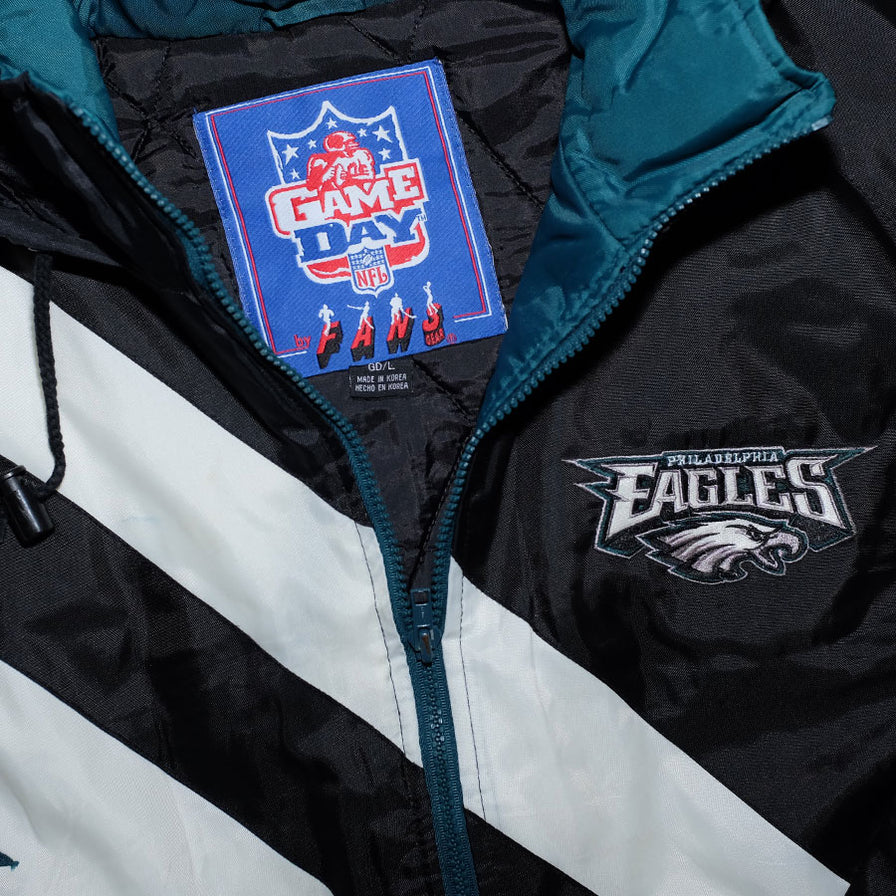 Vintage Philadelphia Eagles Padded Jacket Large - Double Double Vintage