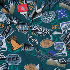 Vintage Philadelphia Eagles Pattern Shirt XLarge