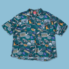 Vintage Philadelphia Eagles Pattern Shirt XLarge