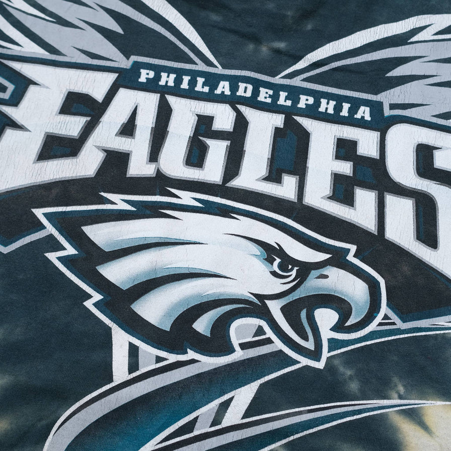 Vintage Philadelphia Eagles Tie Dye T-Shirt Medium / Large