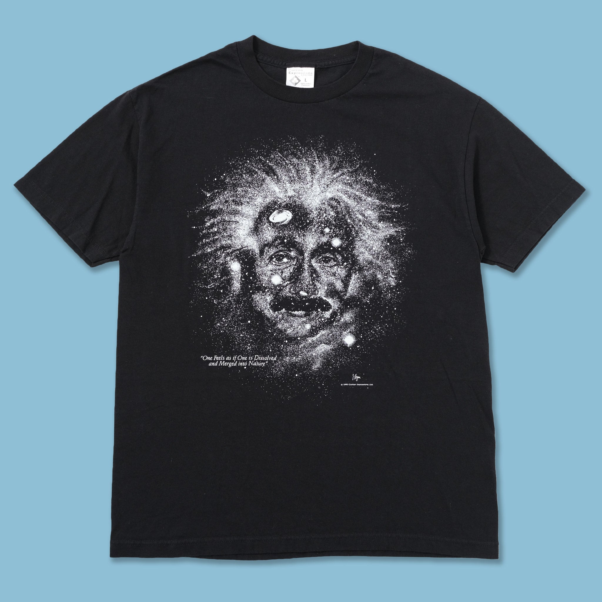 Vintage 1993 Albert Einstein Galaxy T-Shirt Large | Double Double
