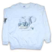 Vintage Elephants Sweater Large - Double Double Vintage