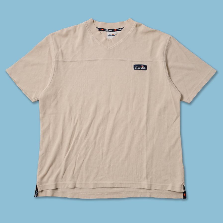 Vintage Ellesse V-Neck T-Shirt Large