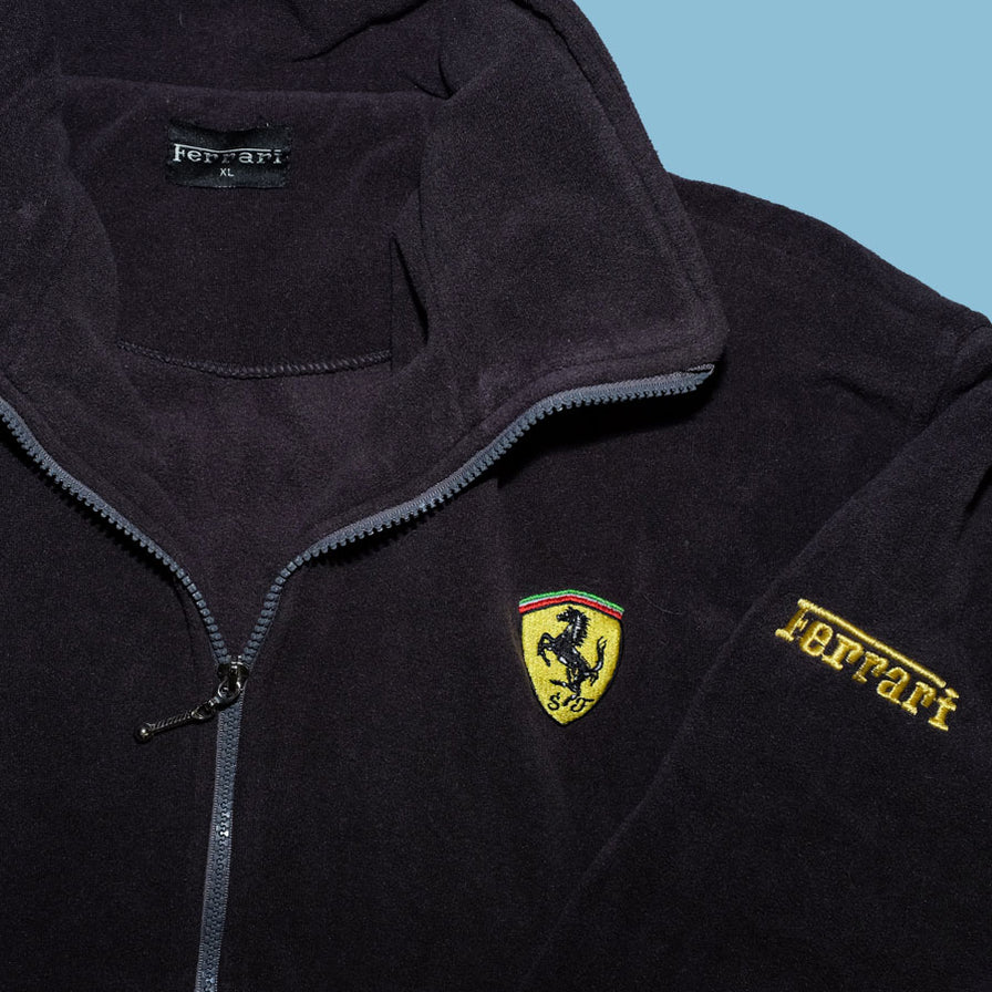 Vintage Ferarri Fleece Jacket XLarge - Double Double Vintage