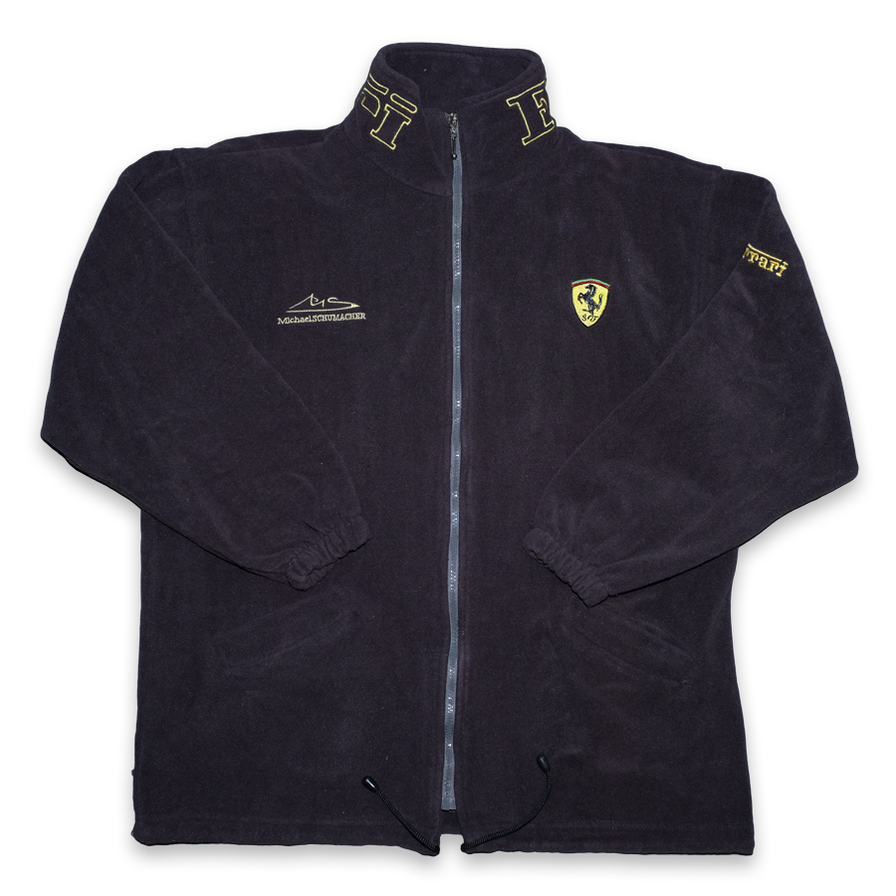 Vintage Ferarri Fleece Jacket XLarge - Double Double Vintage