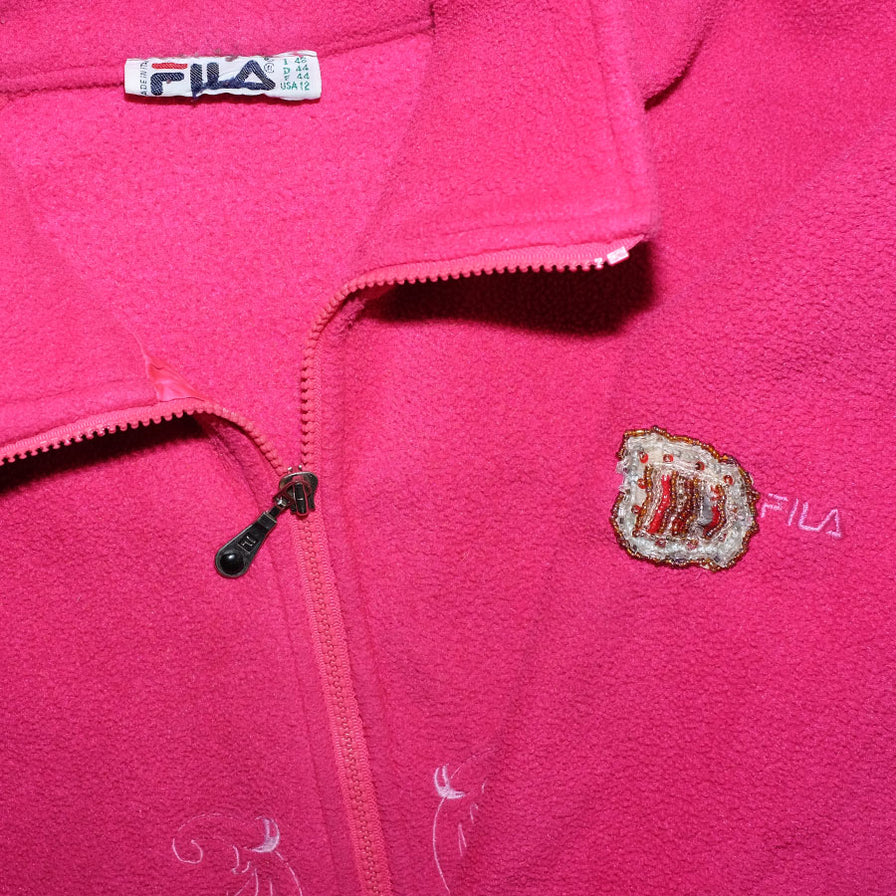 Vintage Fila Fleece Jacket Medium - Double Double Vintage