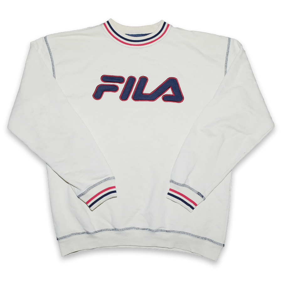 White fila sweater on sale
