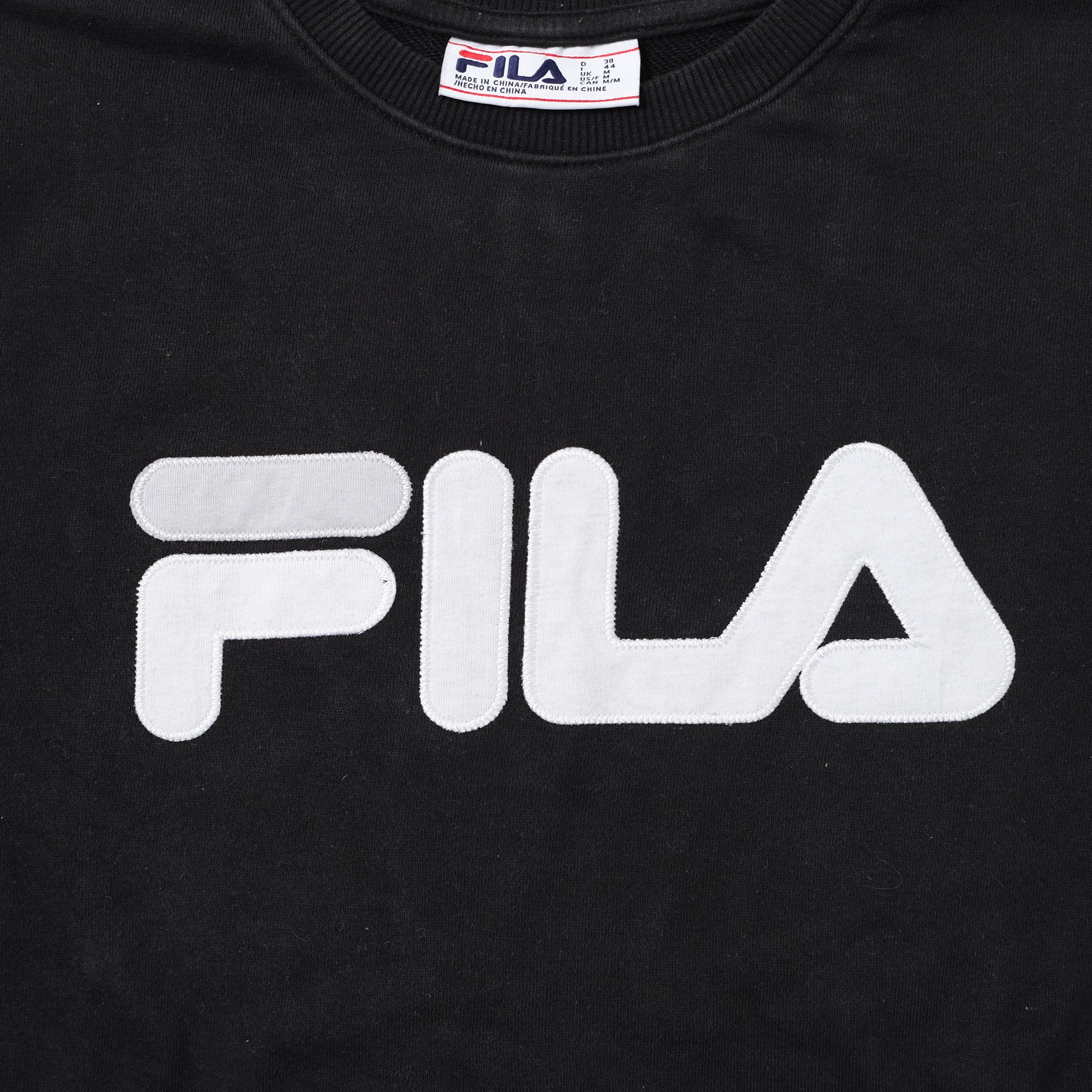 Black fila sweater sales