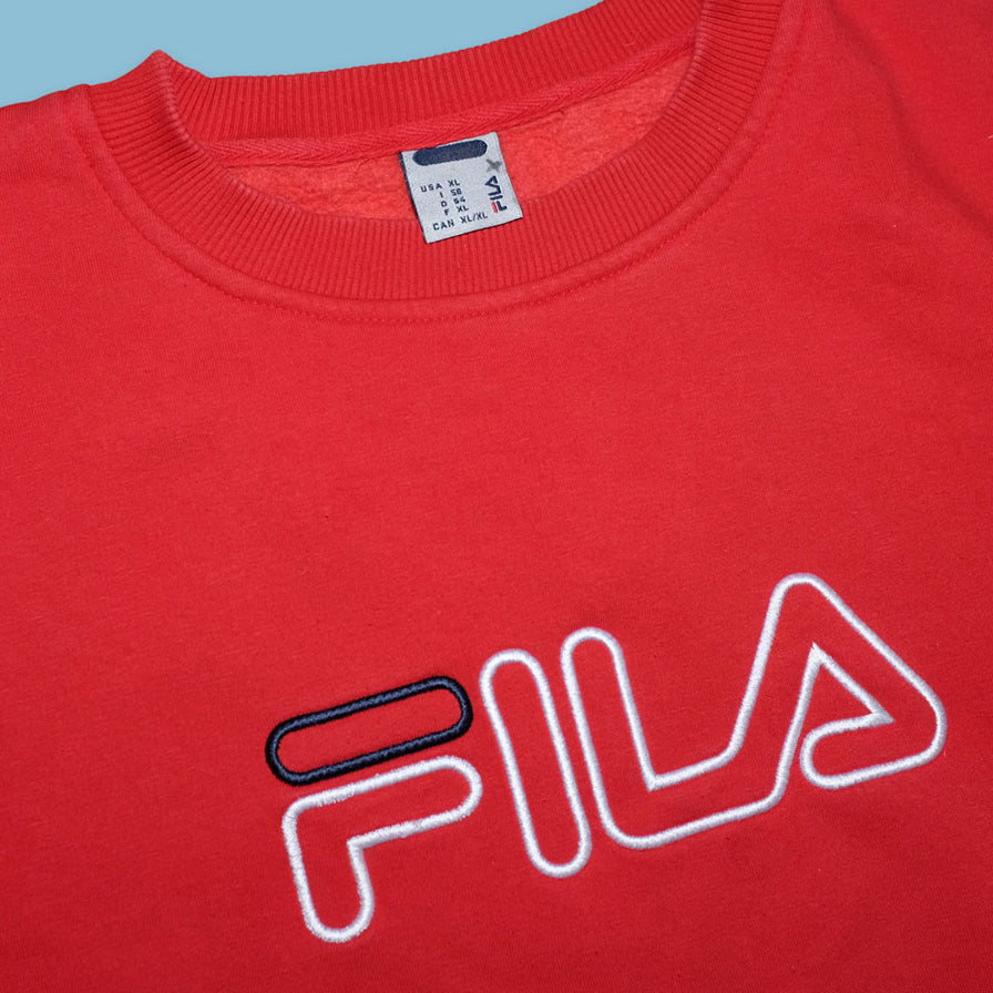 Vintage Fila Logo Sweatshirt Large - Double Double Vintage