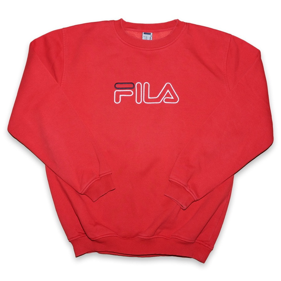 Vintage Fila Logo Sweatshirt Large - Double Double Vintage