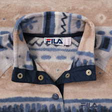Vintage Fila Women's Snap Fleece Small / Medium
