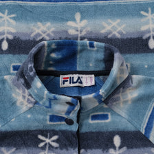 Vintage Fila Women's Snap Fleece Large / XLarge