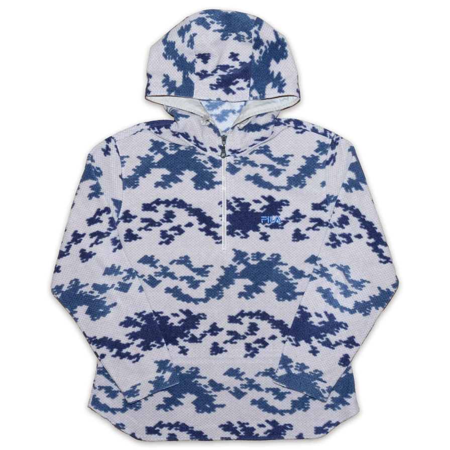 Fila Hooded Half Zip Fleece Medium (wmns) - Double Double Vintage