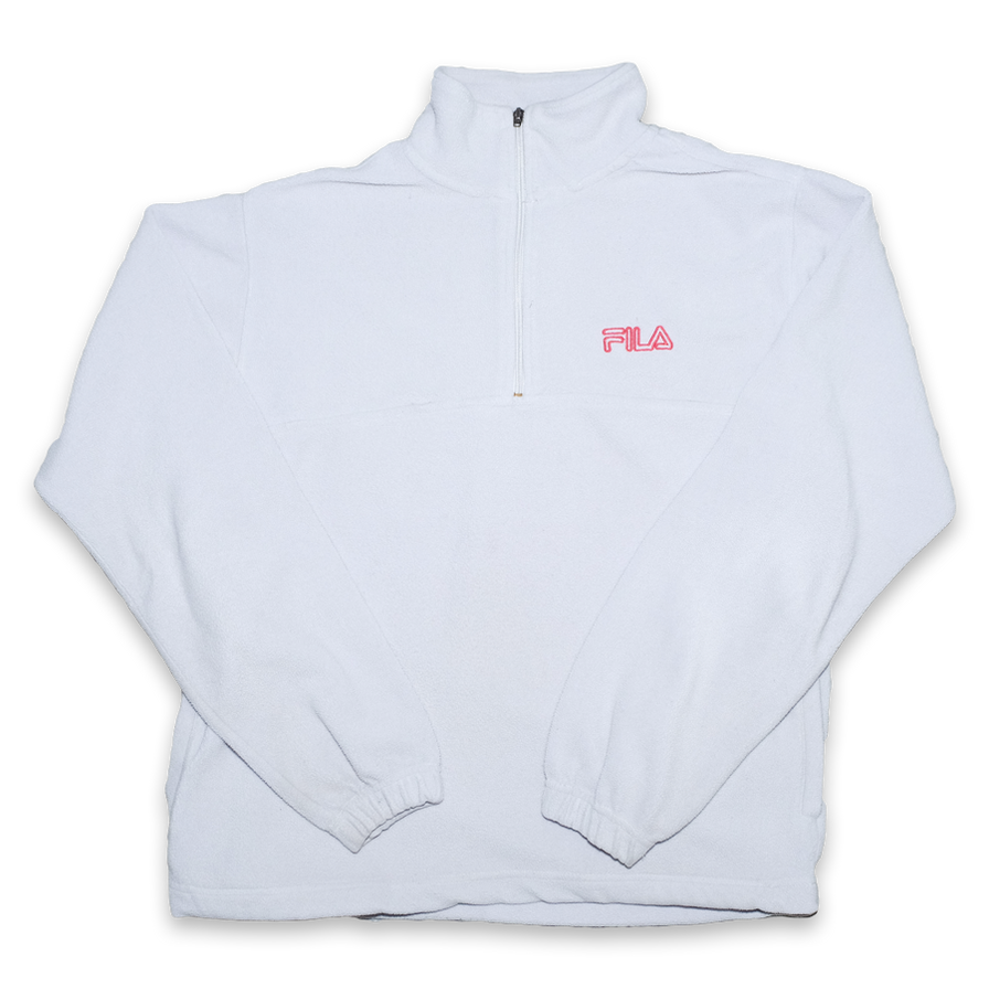 Vintage Fila Q-Zip Fleece Large - Double Double Vintage