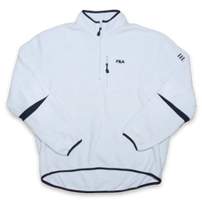 Vintage Fila Fleece Q-Zip XLarge - Double Double Vintage