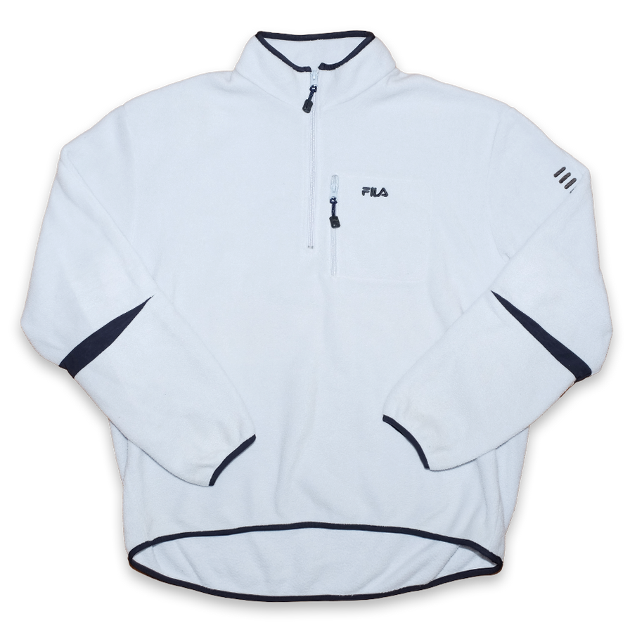Vintage Fila Fleece Q-Zip XLarge - Double Double Vintage