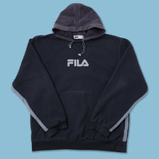 Vintage Fila Fleece Hoody Large