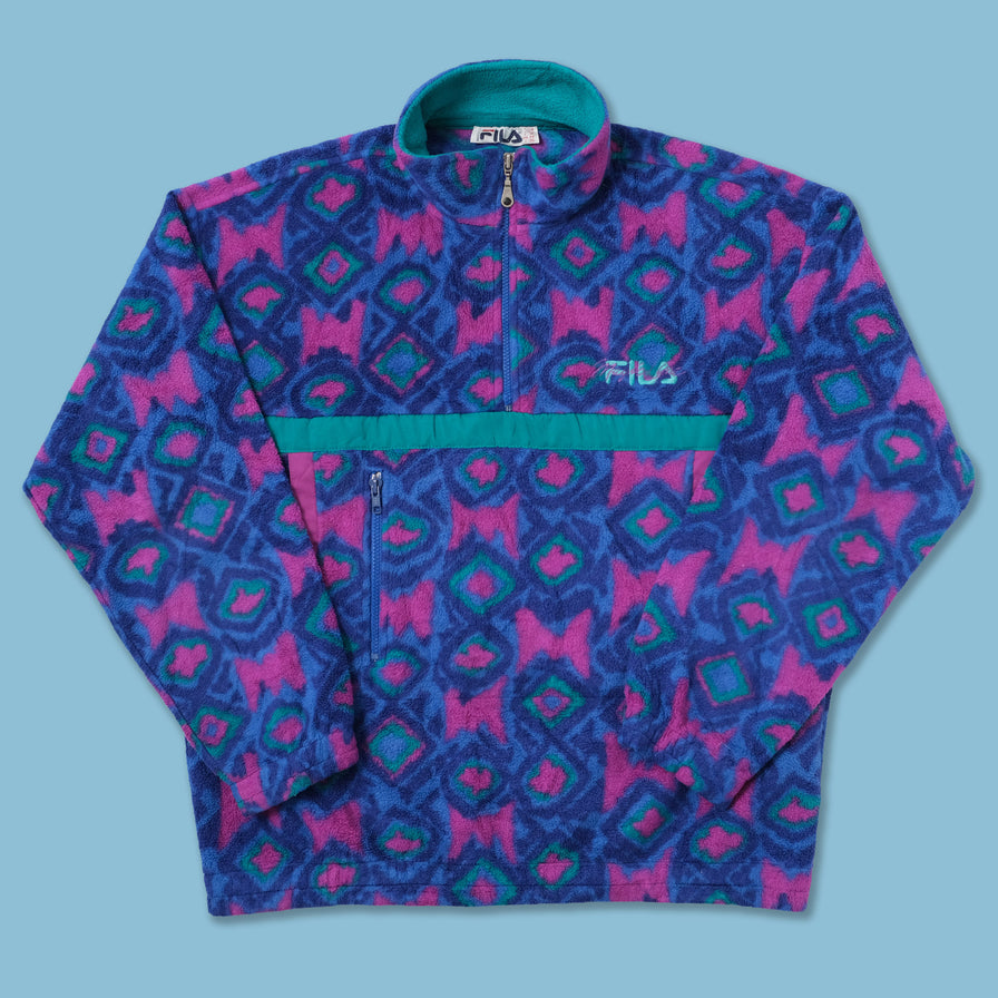 Vintage Fila Magic Line Q-Zip Fleece XLarge