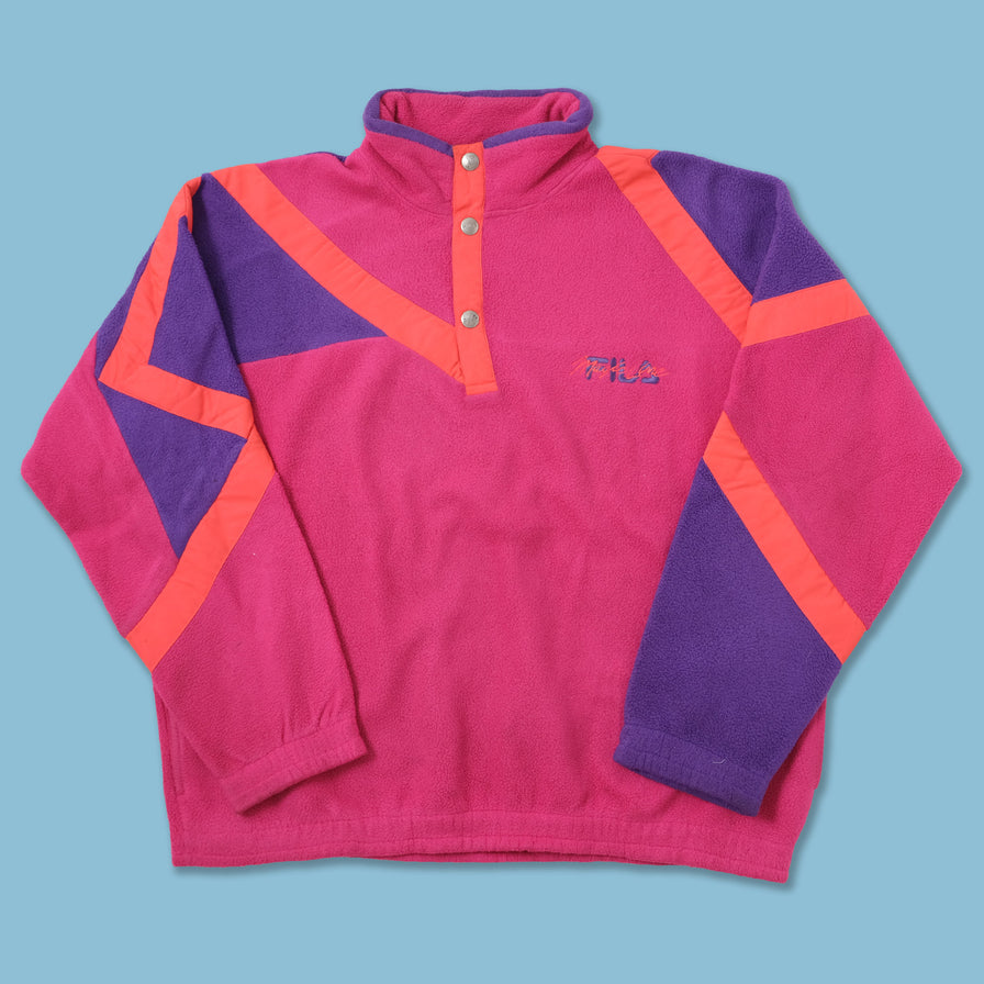 Vintage Fila Magic Line Snap Fleece XLarge