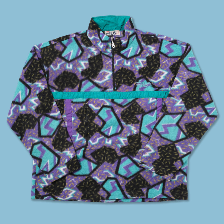 Vintage Fila Magic Line Q-Zip Fleece XLarge