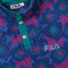 Vintage Fila Magic Line Snap Fleece Medium