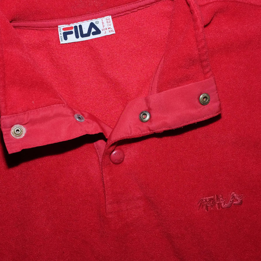 Vintage Fila Snap Fleece Large - Double Double Vintage