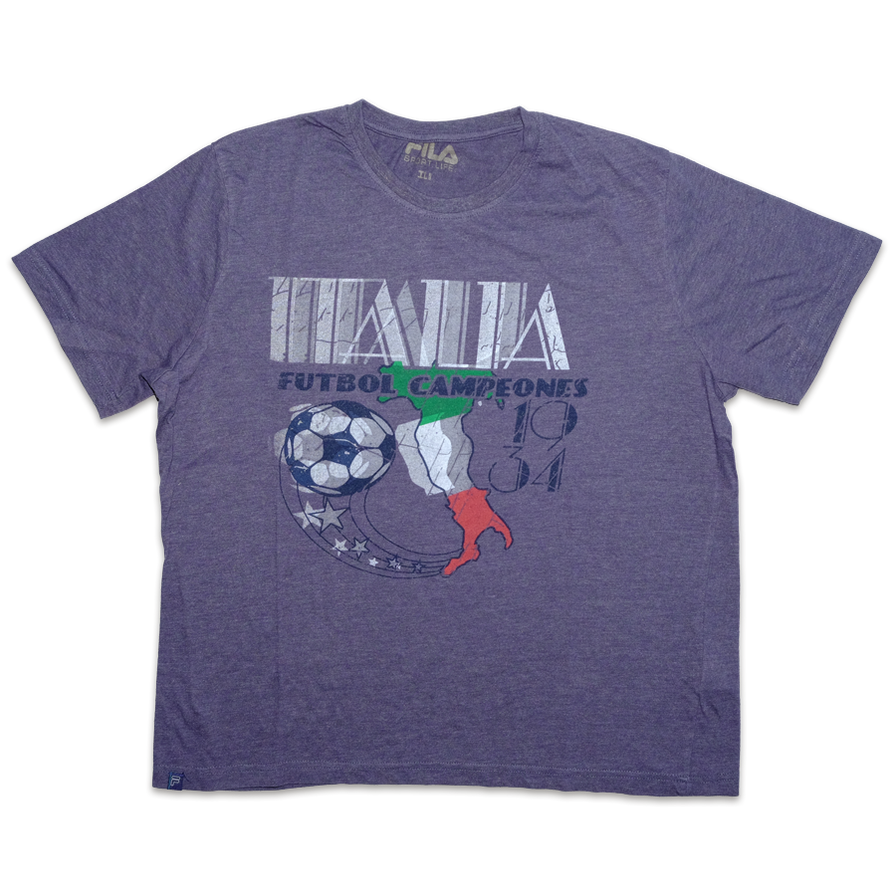 Vintage Fila Futbol T-Shirt Large - Double Double Vintage