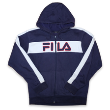 Vintage Fila Logo Zip Hoody Large - Double Double Vintage