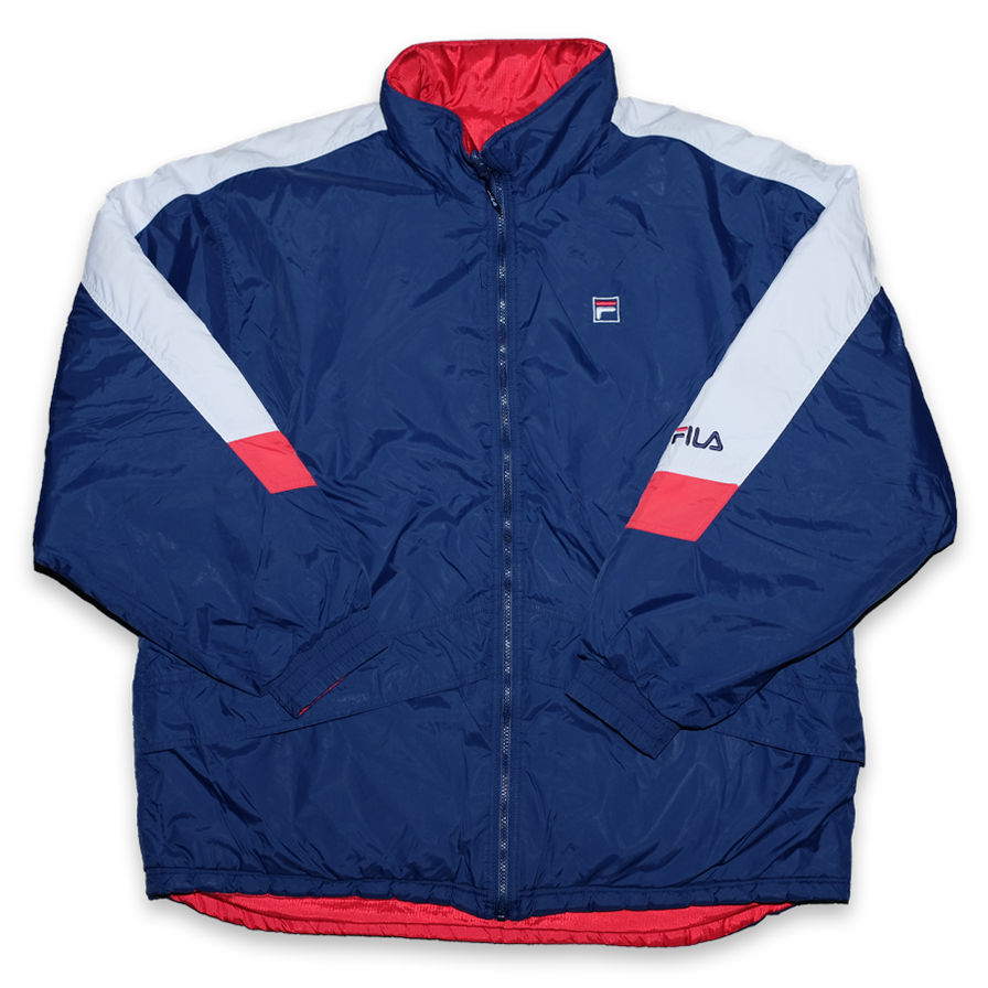 Vintage Fila Reversible Puffer Jacket XLarge - Double Double Vintage