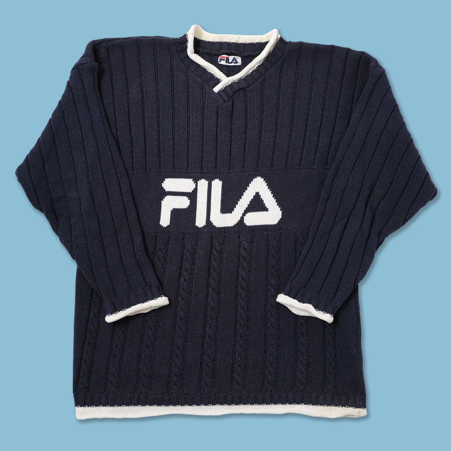 Fila knit sweater clearance