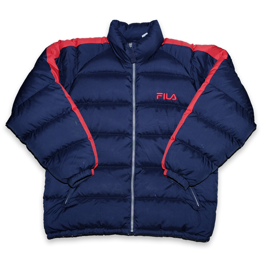 Vintage Fila Puffer Jacket Large - Double Double Vintage