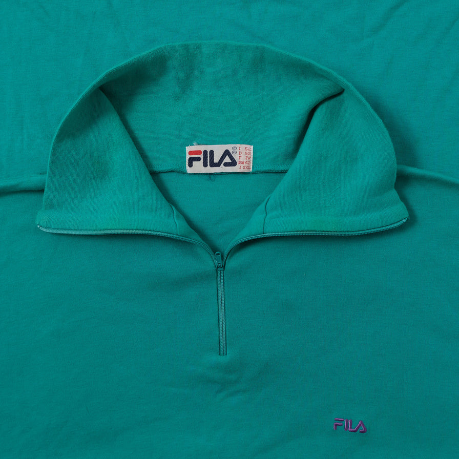 Vintage Fila Thin Q-Zip Sweater XLarge / XXL