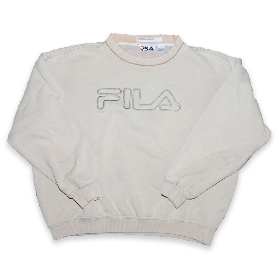 Fila beige sweater sales