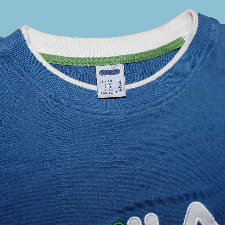 Vintage Fila Logo Sweater XLarge - Double Double Vintage