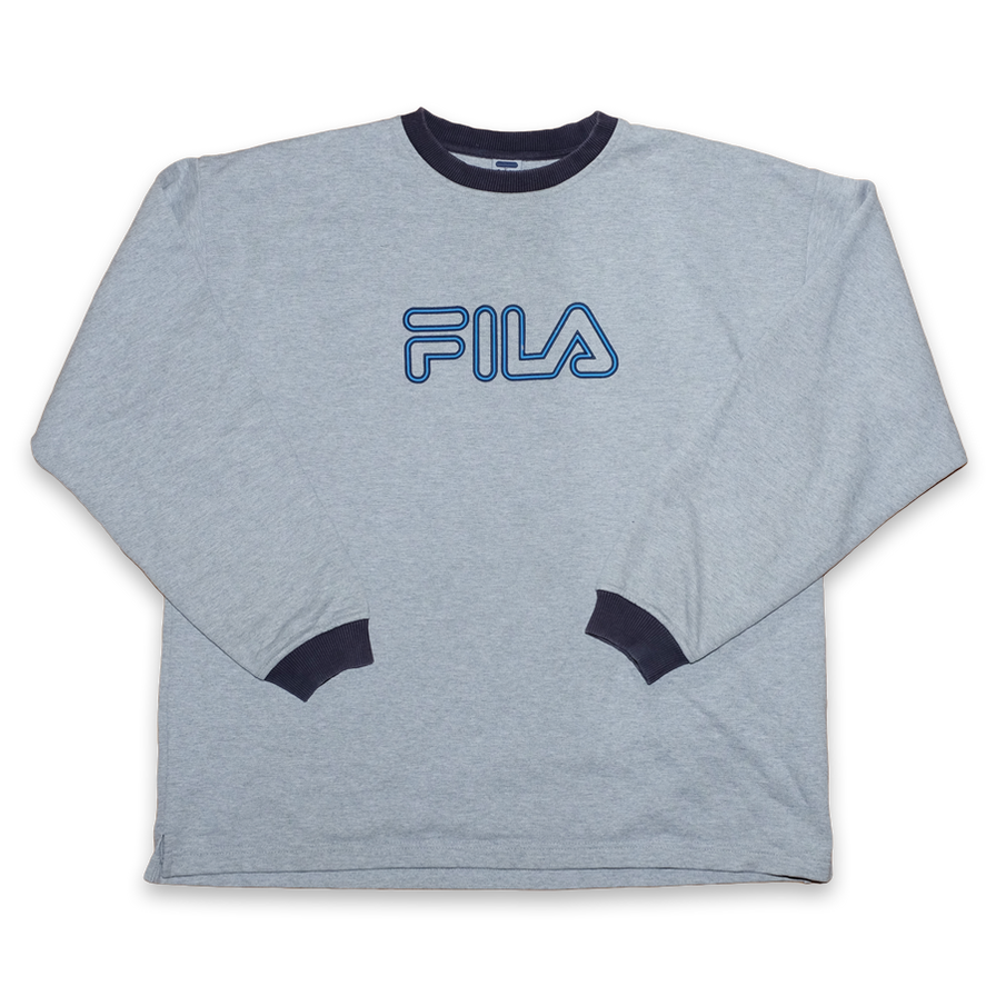 Vintage Fila Logo Sweatshirt XLarge - Double Double Vintage