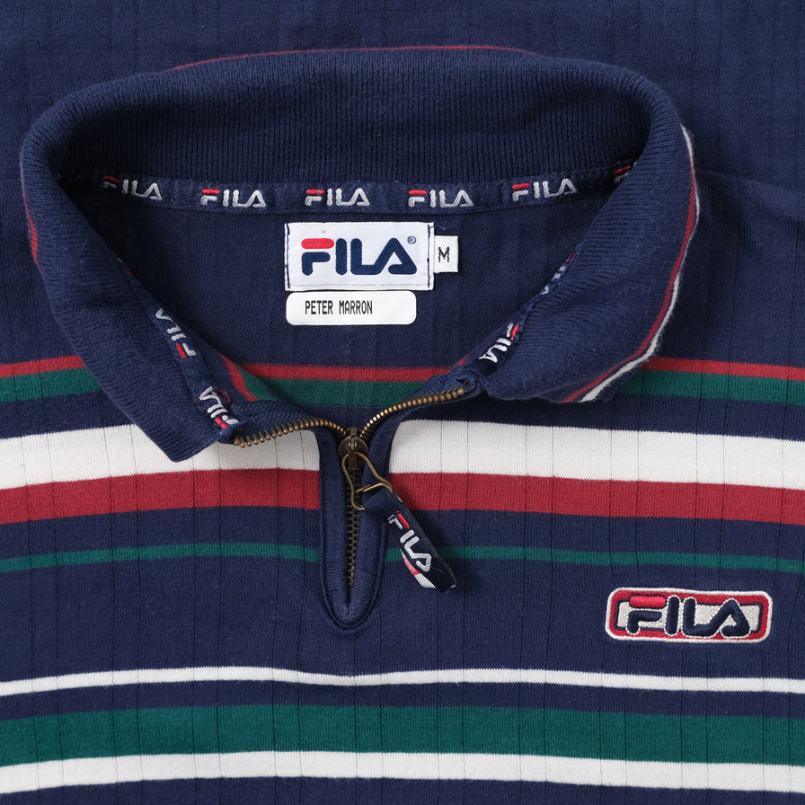 Vintage Fila Q-Zip Sweater Medium