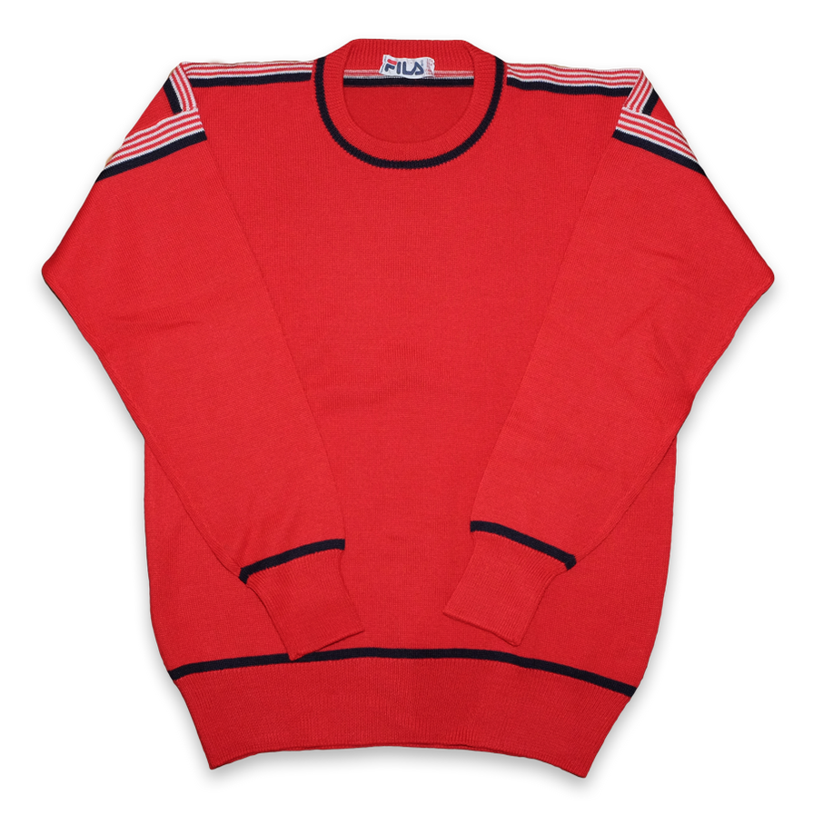 Vintage Fila Knit Sweater Large - Double Double Vintage