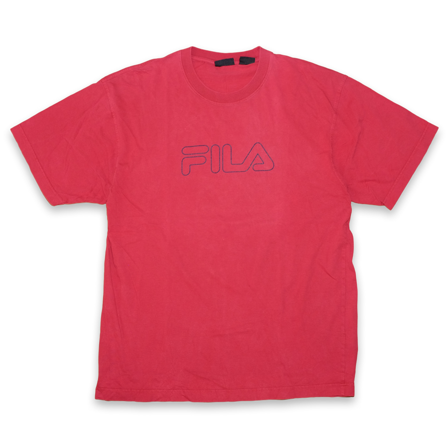 Vintage Fila Logo T-Shirt Large - Double Double Vintage