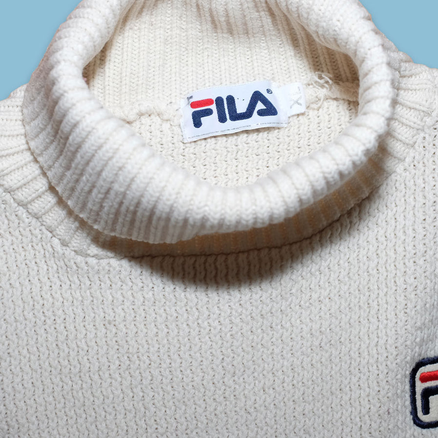 Vintage Fila Turtleneck Sweater XLarge Double Double Vintage