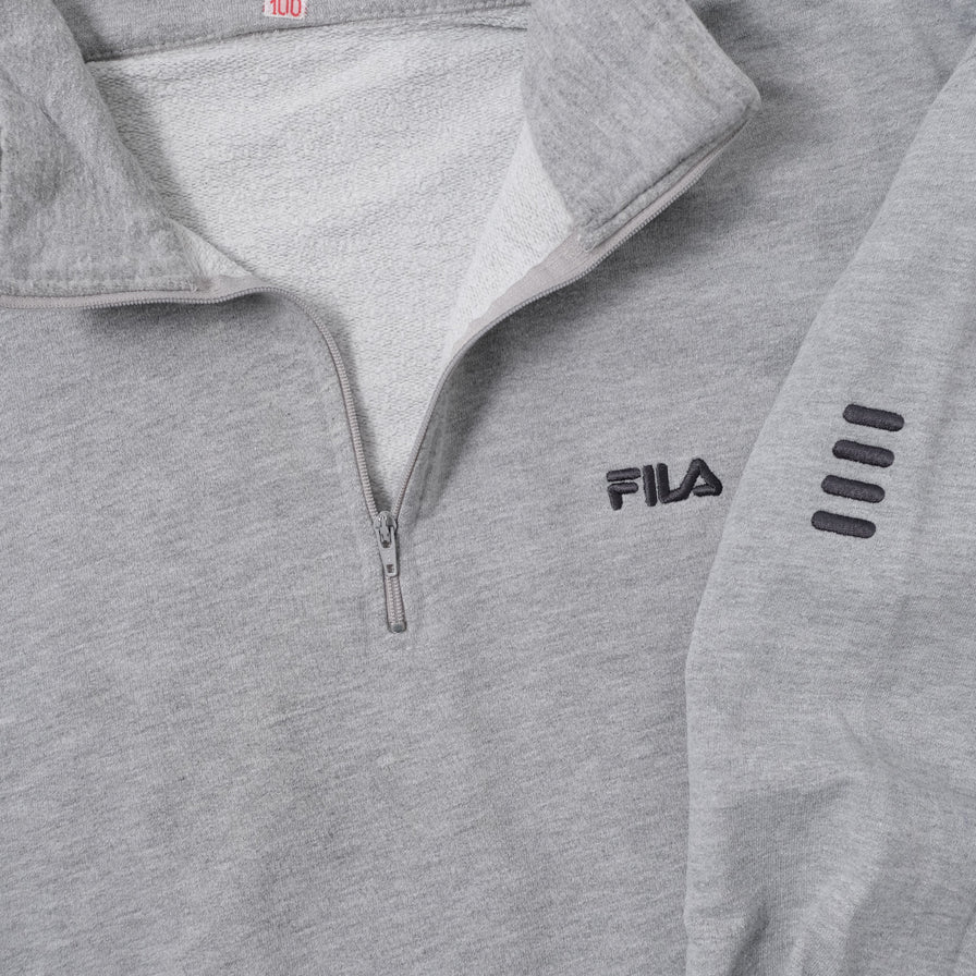 Vintage Fila Q-Zip Sweater Large