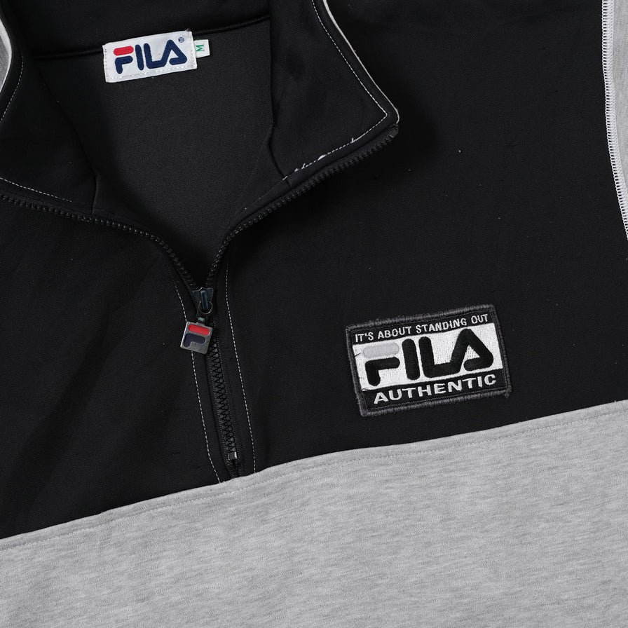 Vintage Fila Q-Zip Sweater Medium