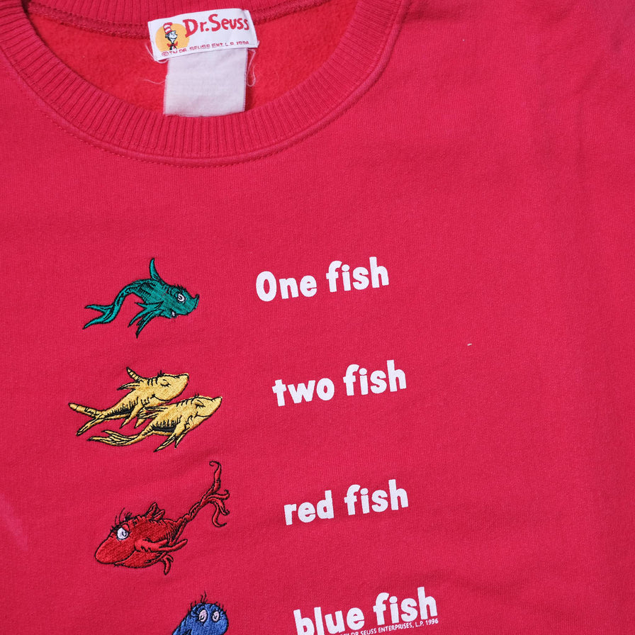 Vintage 1996 one fish two fish... Sweater Medium / Large