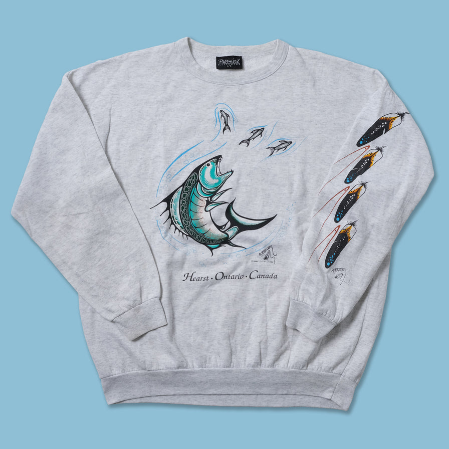 Vintage 1990 Fishing Sweater Large