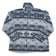 Vintage Pattern Fleece Jacket XLarge - Double Double Vintage